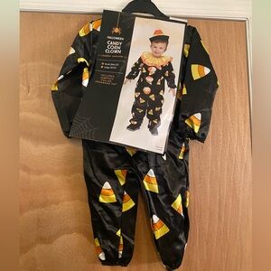 Candy Corn Clown Halloween Costume, 24m-2T